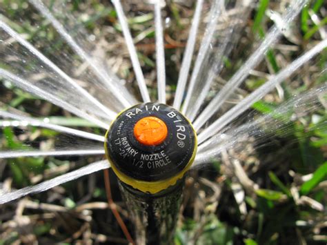 testing the seal on a rotary sprinkler head|rotary water sprinkler replacement.